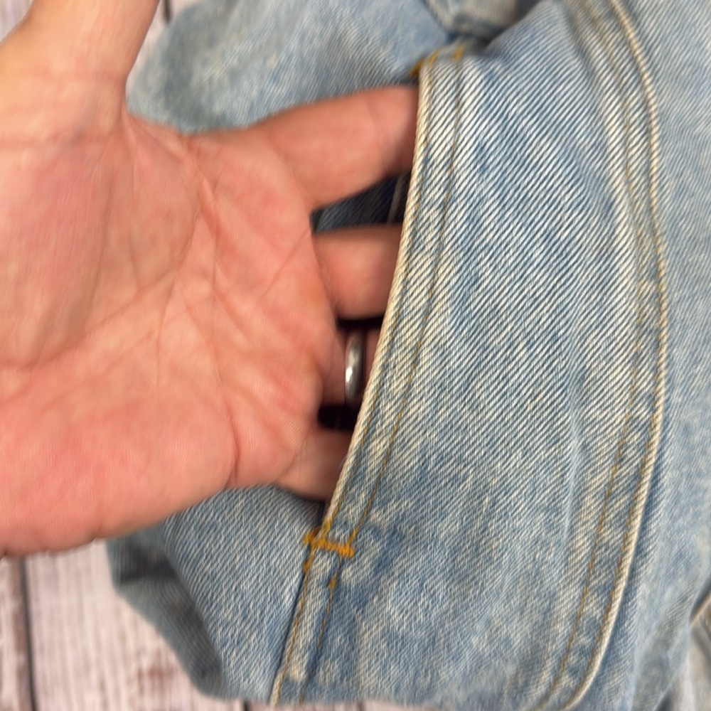 Todays News Blue denim vest Size M - Picture 6 of 7